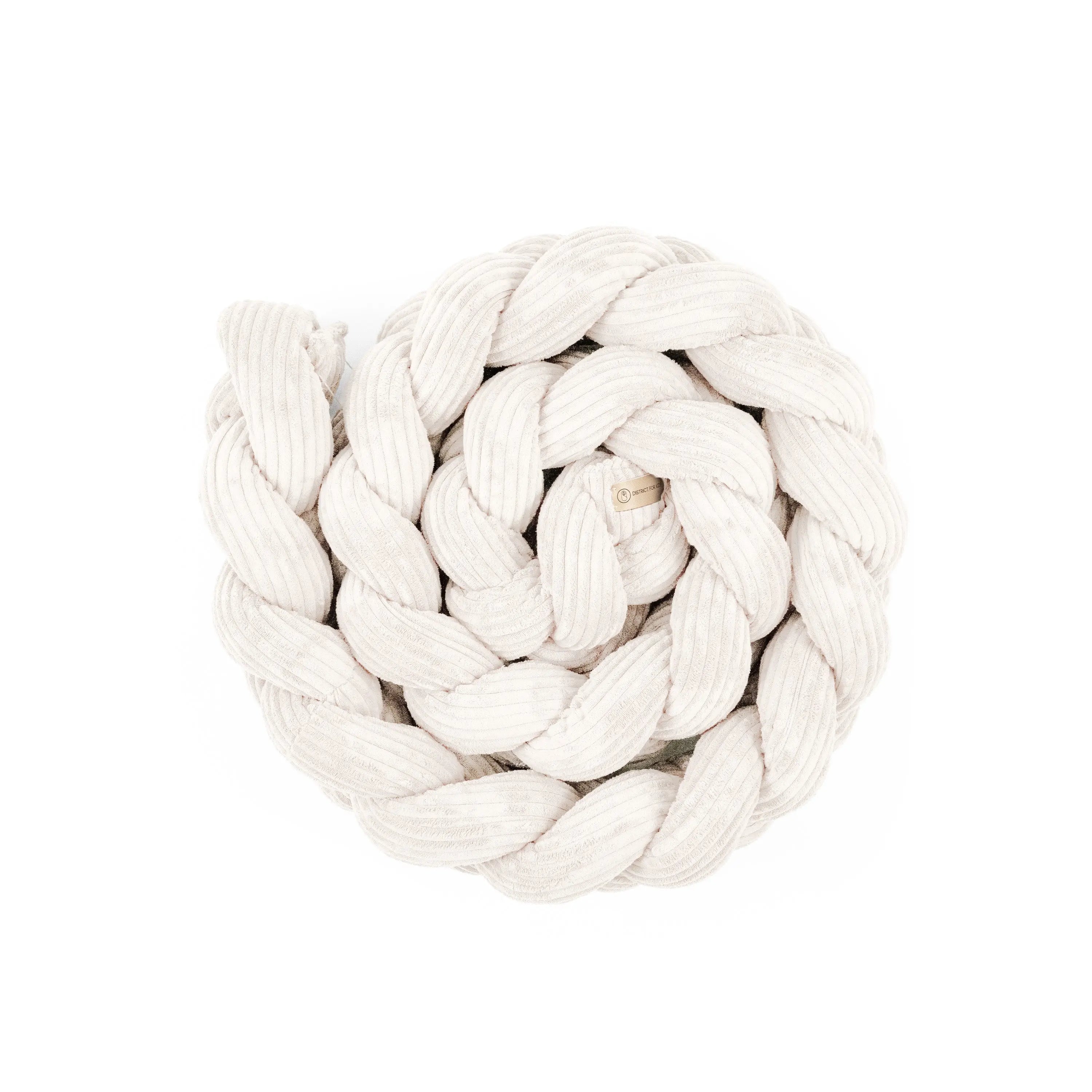 Bettschlange geflochten Cord – Bettzopf & Bettumrandung fürs Babybett, Kinderbett