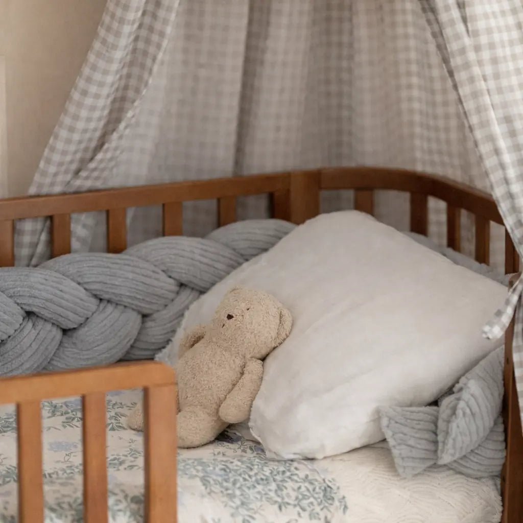 Bettschlange Baby geflochten Cord – Bettzopf & Bettumrandung fürs Babybett - CGE Teddy Couture