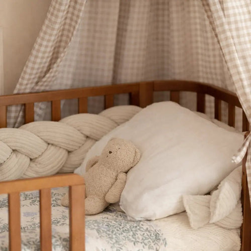 Bettschlange Baby geflochten Cord – Bettzopf & Bettumrandung fürs Babybett - CGE Teddy Couture