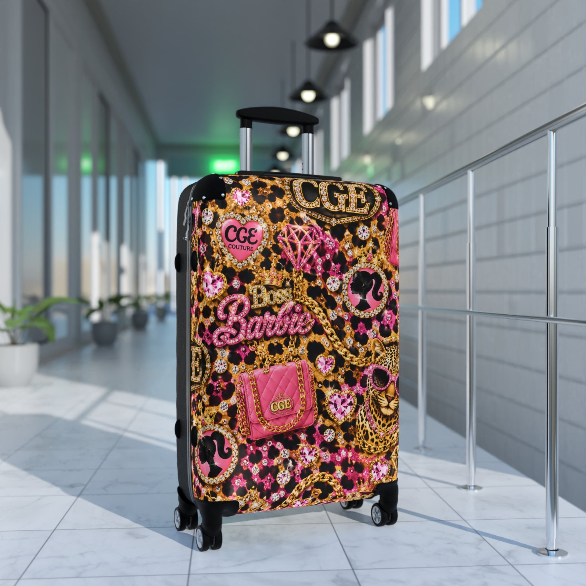 CGE Boss Barbie Luxury Travel Suitcase ✈️💎 - CGE Teddy Couture