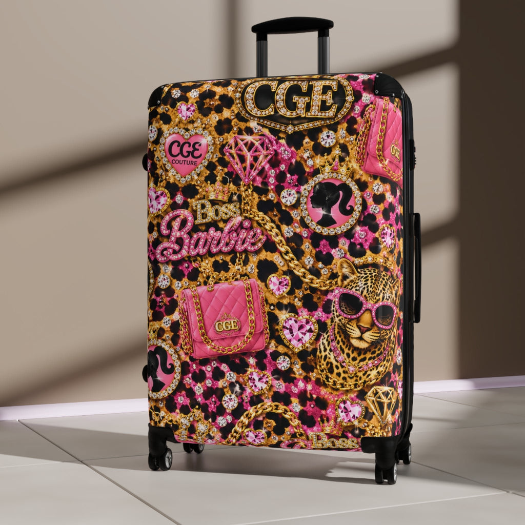 CGE Boss Barbie Luxury Travel Suitcase ✈️💎 - CGE Teddy Couture