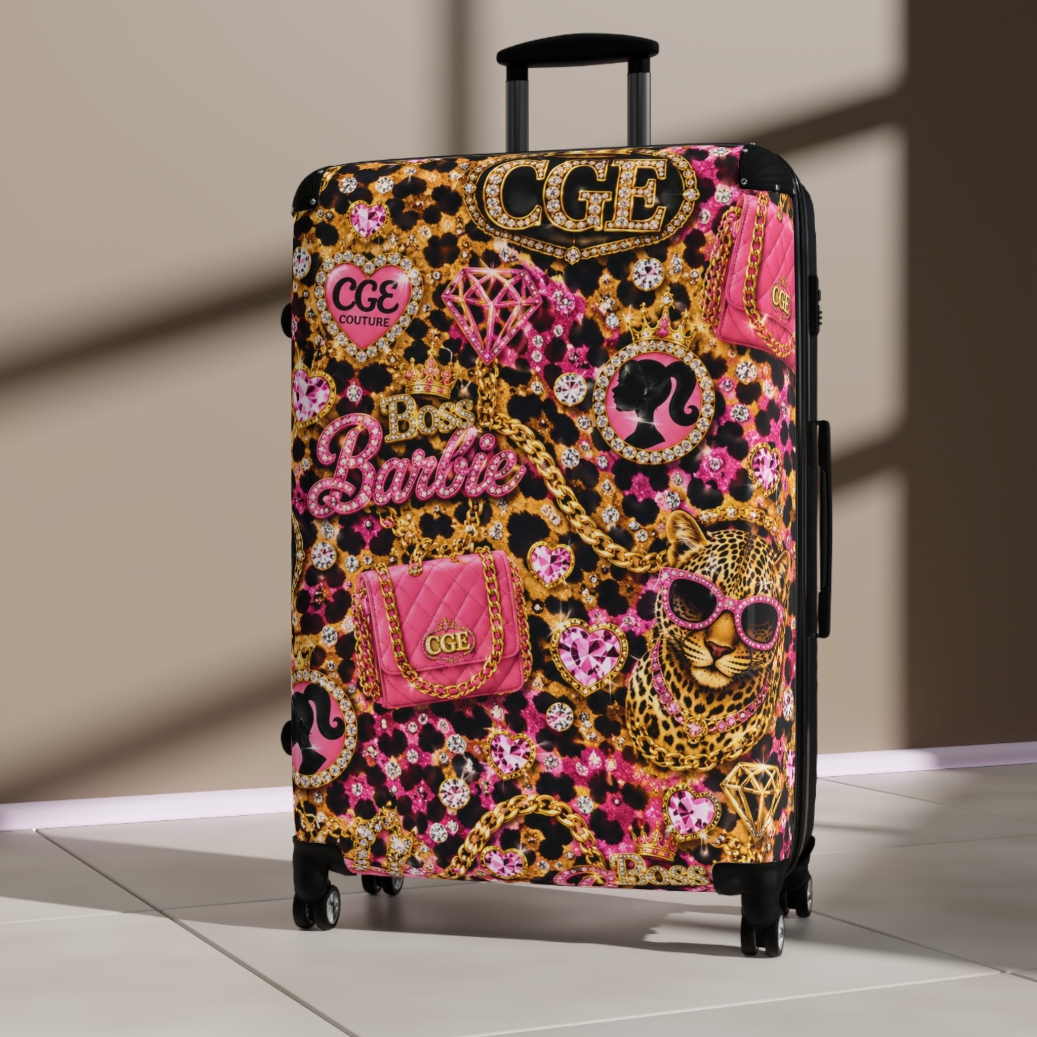 CGE Boss Barbie Luxury Travel Suitcase ✈️💎 - CGE Teddy Couture