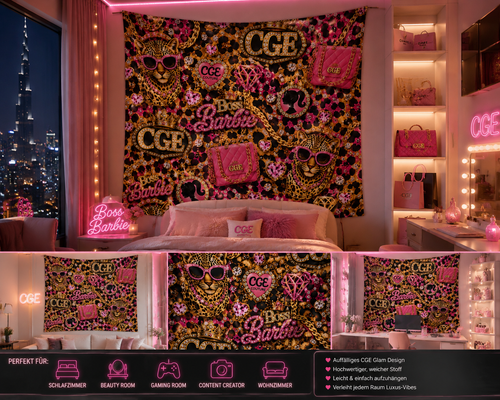 CGE Dubai Glam Luxury Wall Tapestry ✨💎 - CGE Teddy Couture