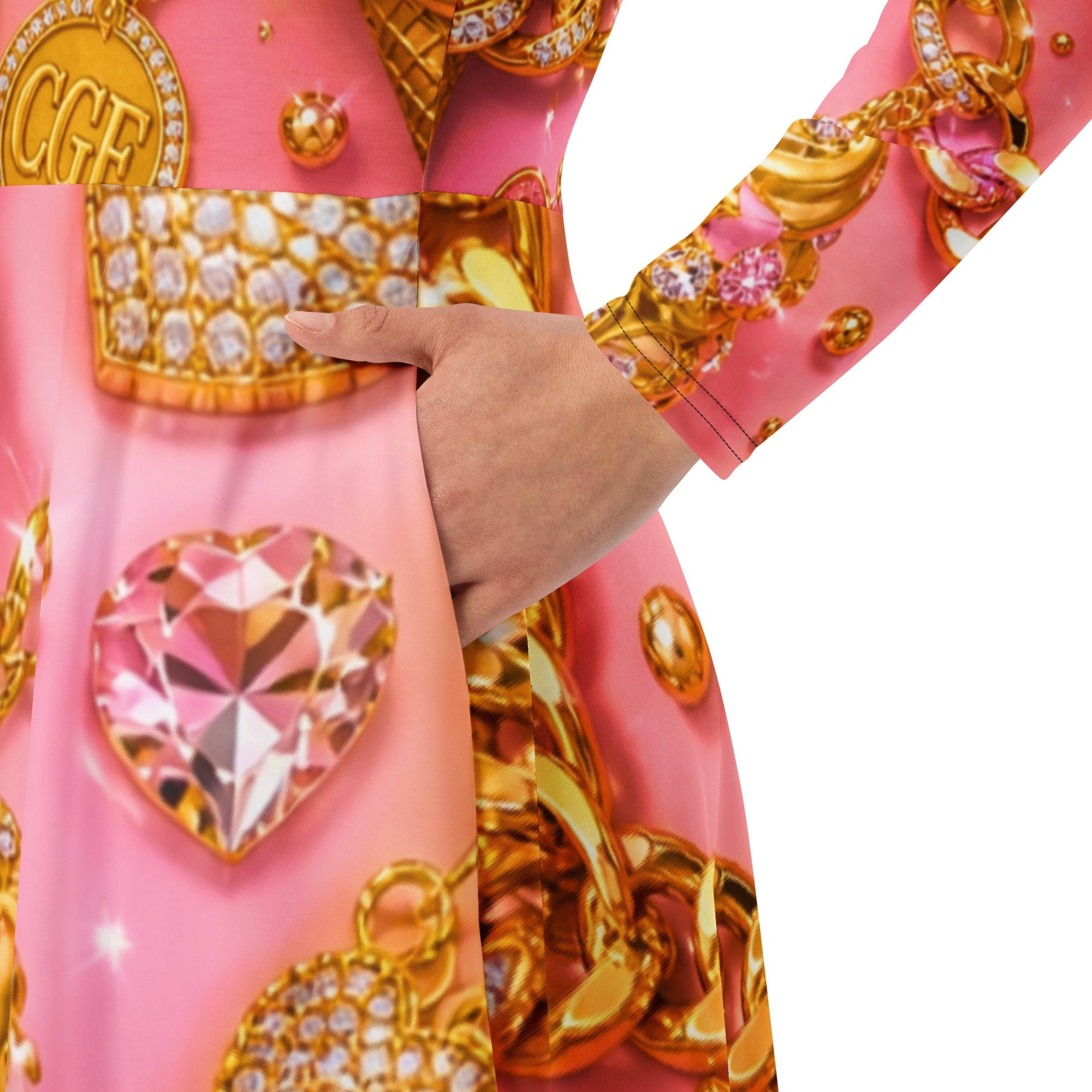 CGE Golden Ice Dress – Luxury Summer Kleid Damen - CGE Teddy Couture