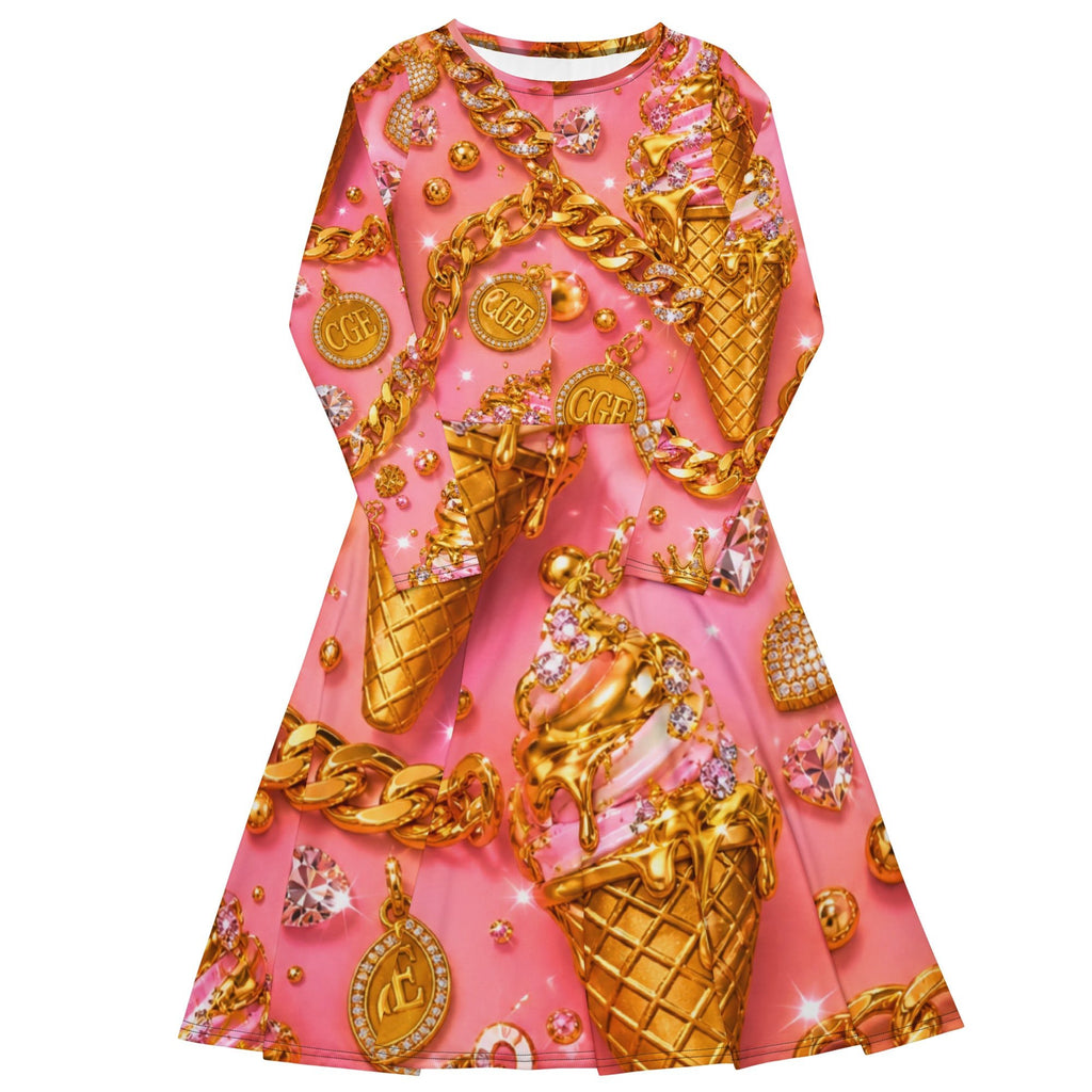 CGE Golden Ice Dress – Luxury Summer Kleid Damen - CGE Teddy Couture