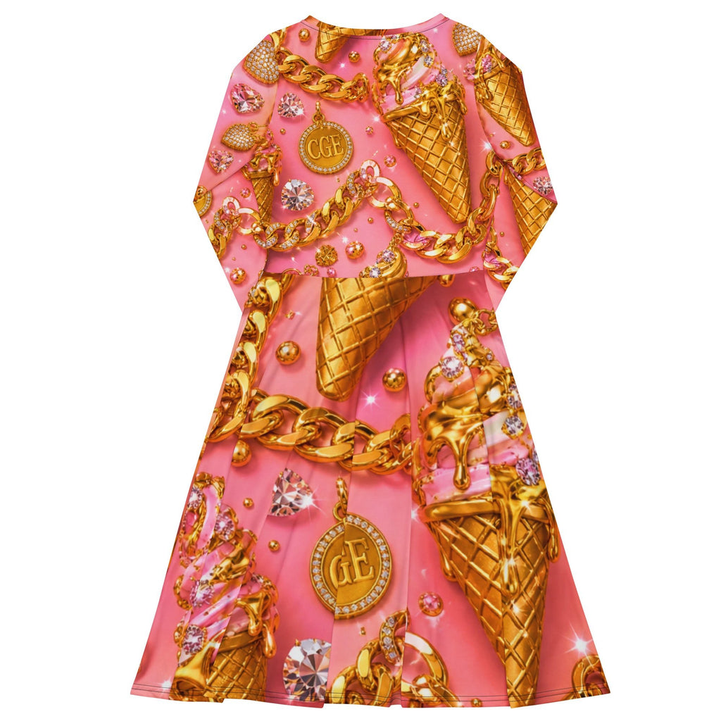 CGE Golden Ice Dress – Luxury Summer Kleid Damen - CGE Teddy Couture