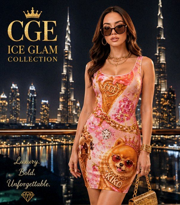 CGE KIKO ICE GLAM DRESS – Limited Couture Edition - CGE Teddy Couture