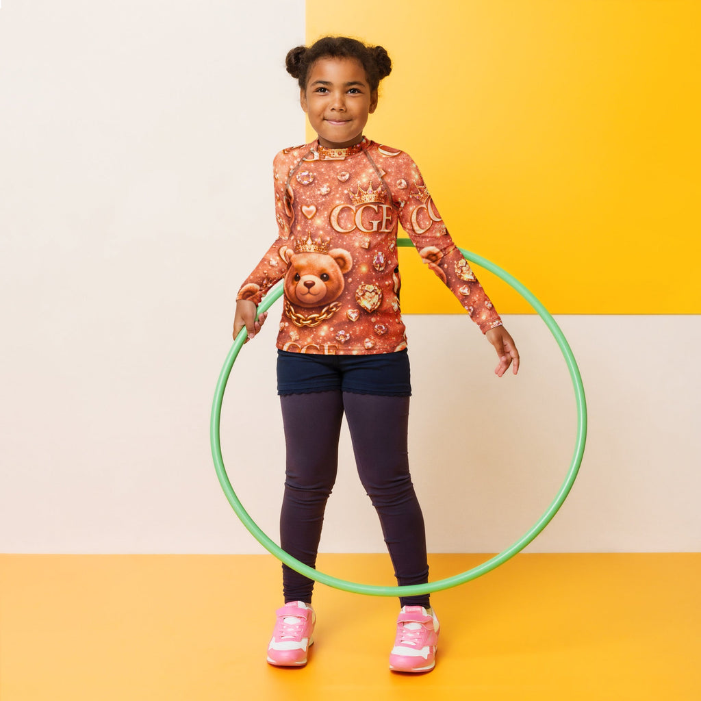 CGE Royal Komplett Set – Luxus Designer Outfit & Home Set für Kinder (Shirt, Leggings, Decke & Kissen) - CGE Teddy Couture