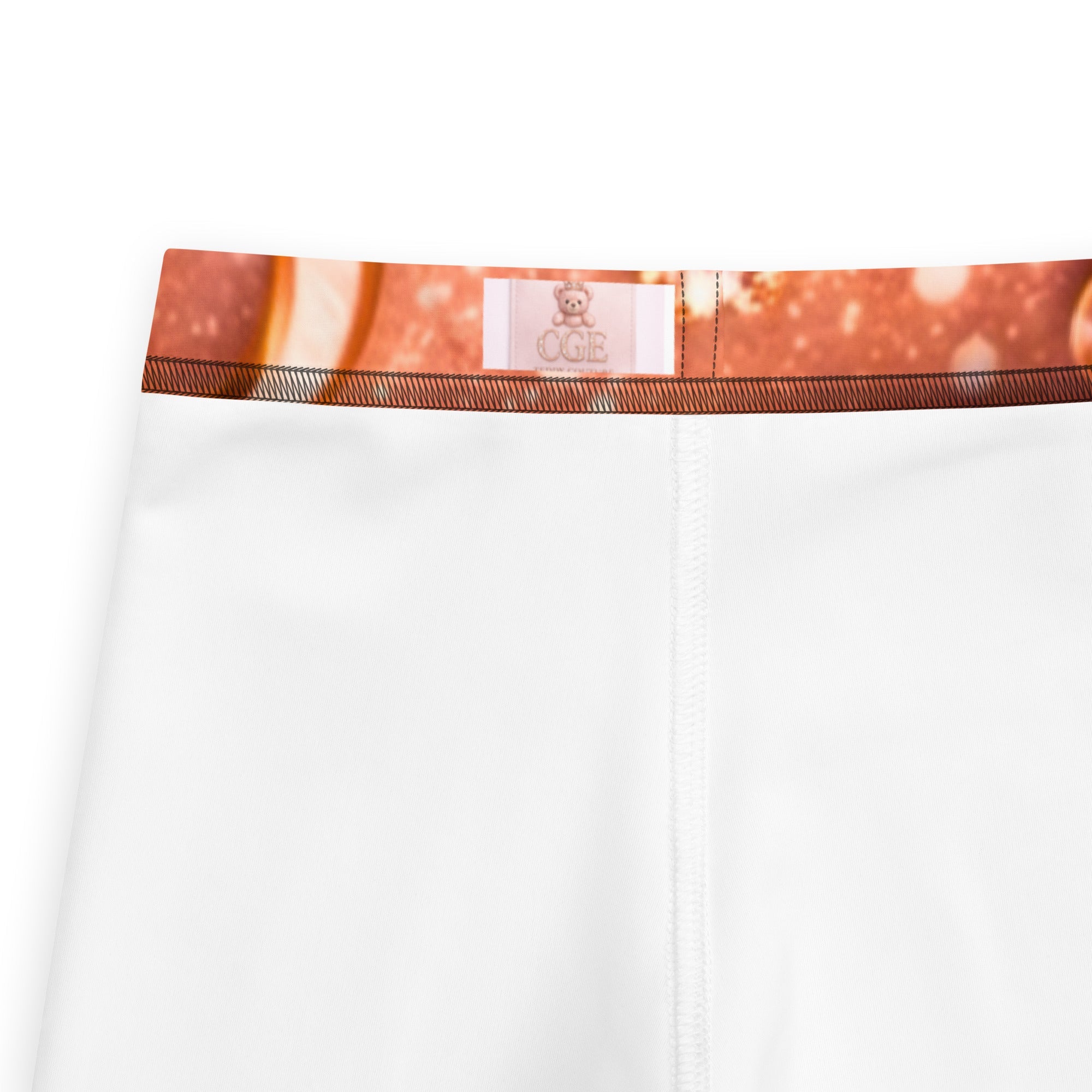 CGE Royal Teddy Leggings – Luxus Baby & Kinder Designer Leggings Roségold - CGE Teddy Couture