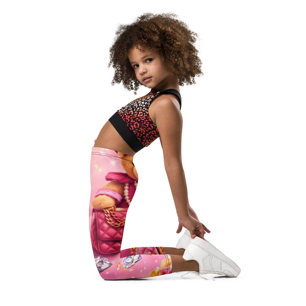 CGE Teddy Couture Kids Leggings – Pink Glam - CGE Teddy Couture