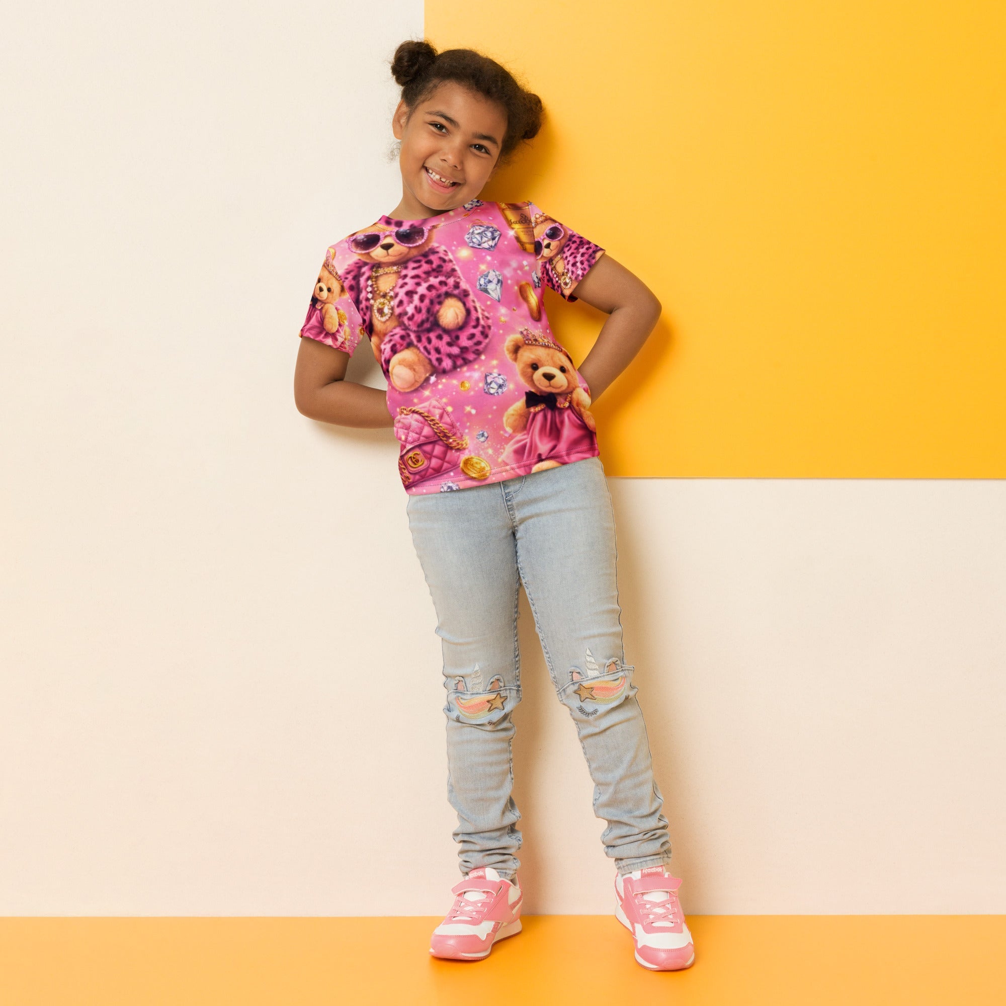 CGE Teddy Couture Kids T-Shirt – Pink Glam - CGE Teddy Couture