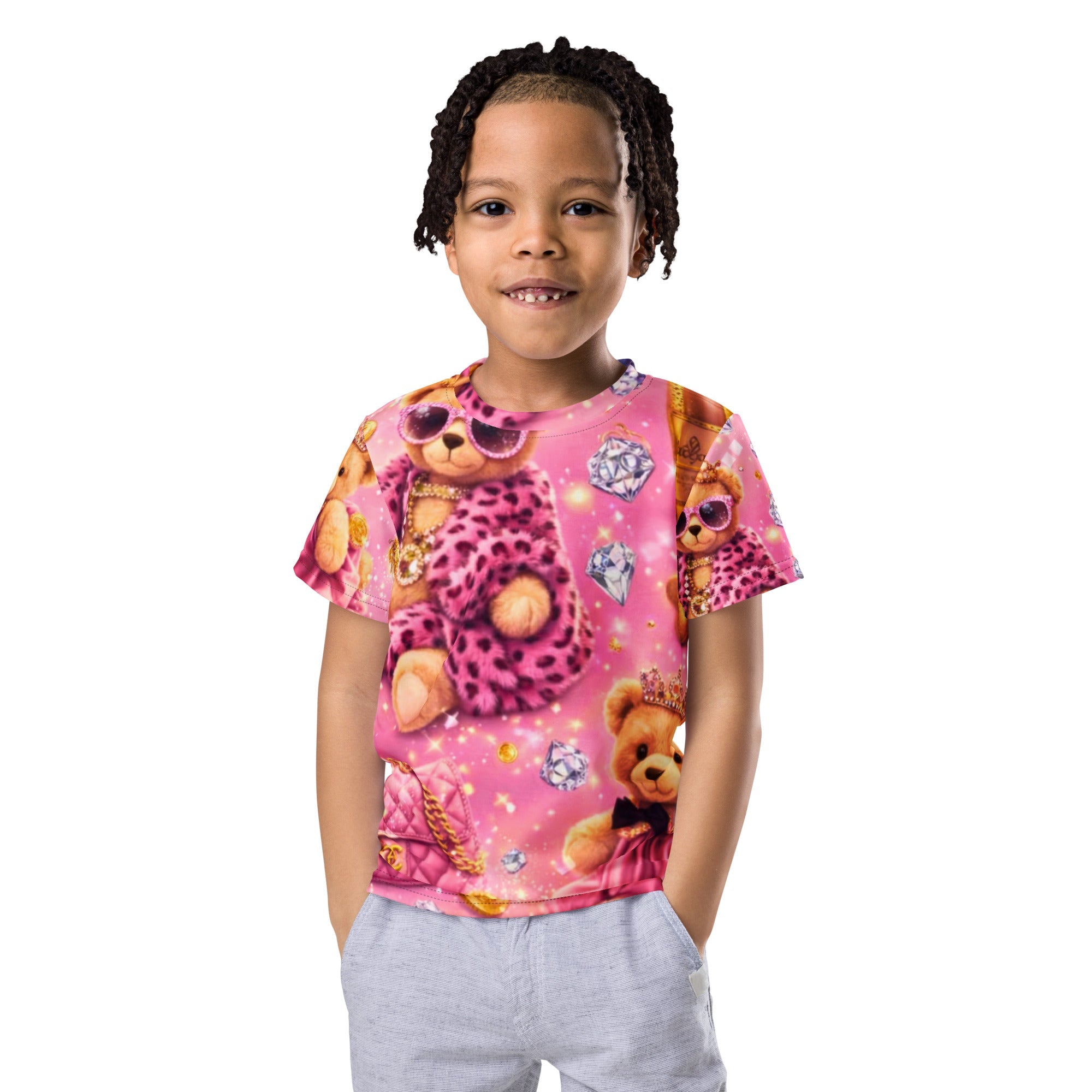CGE Teddy Couture Kids T-Shirt – Pink Glam - CGE Teddy Couture