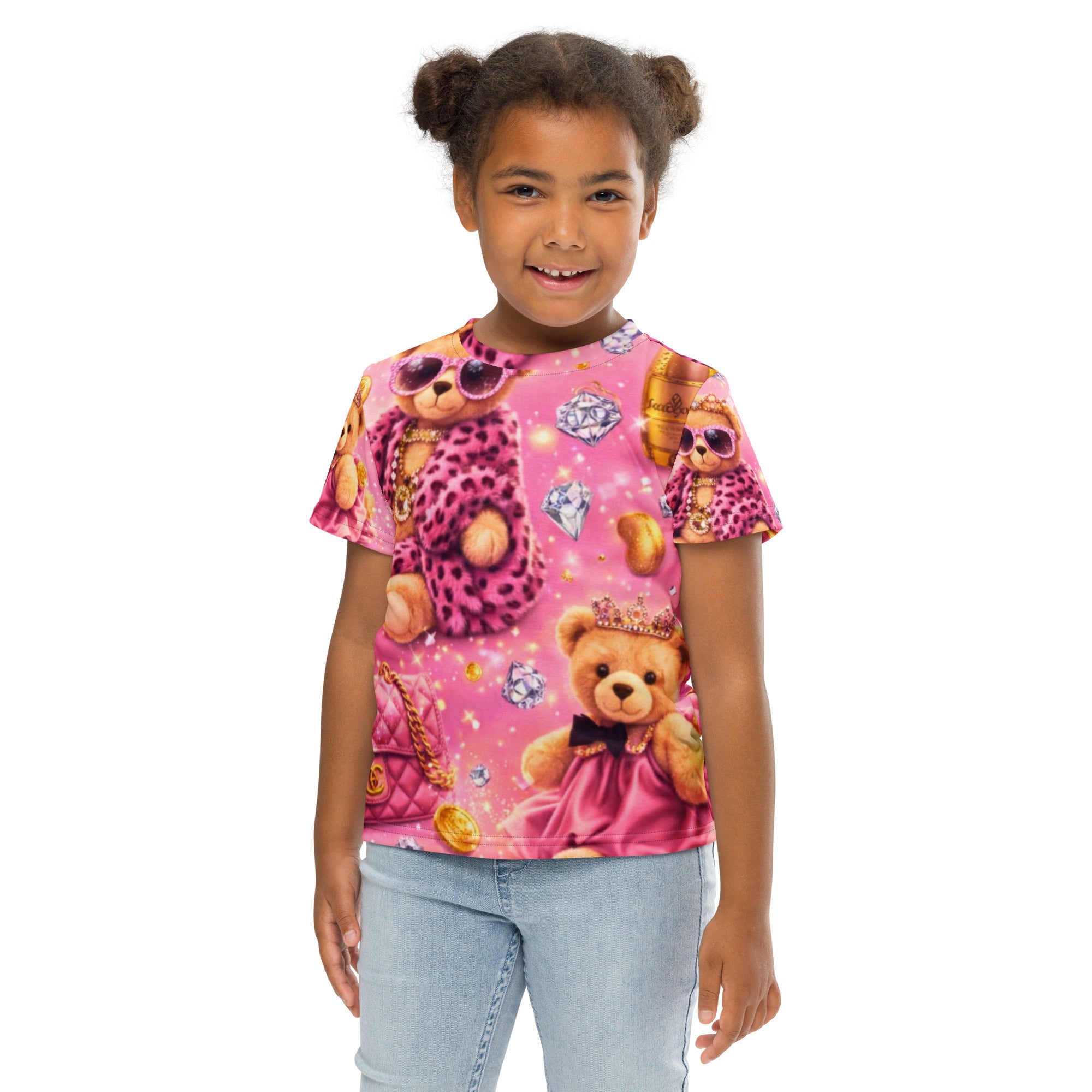CGE Teddy Couture Kids T-Shirt – Pink Glam - CGE Teddy Couture