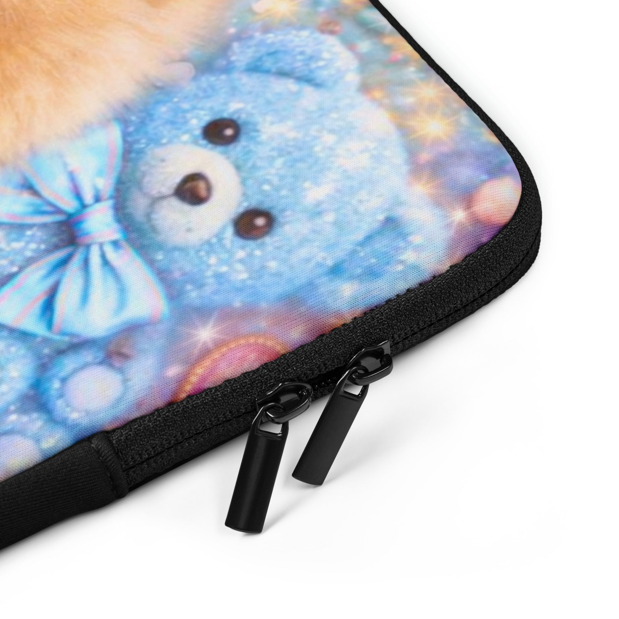 CGE Teddy Glam Laptop Sleeve – Pomeranian & Teddy Luxury Design - CGE Teddy Couture