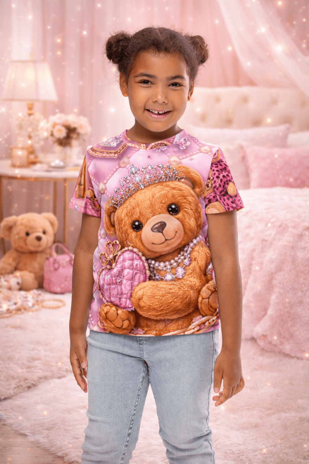 CGE Teddy Kids T-Shirt – Stylisches Kinder Shirt im Glam Design - CGE Teddy Couture