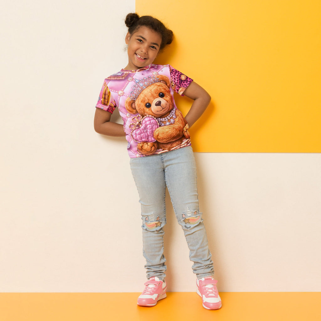 CGE Teddy Kids T-Shirt – Stylisches Kinder Shirt im Glam Design - CGE Teddy Couture