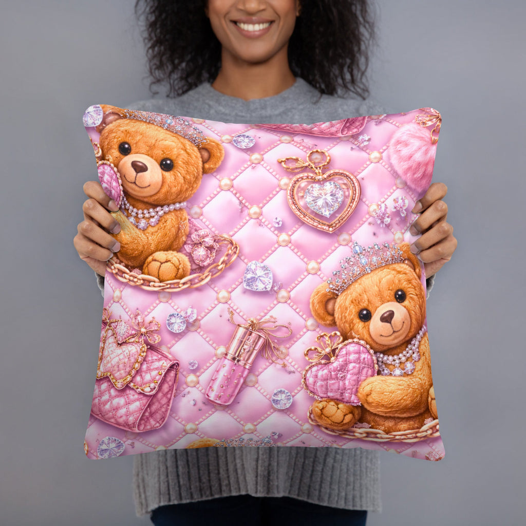 „CGE Teddy Luxe Kissen – Pink Gold Designer Edition“ - CGE Teddy Couture