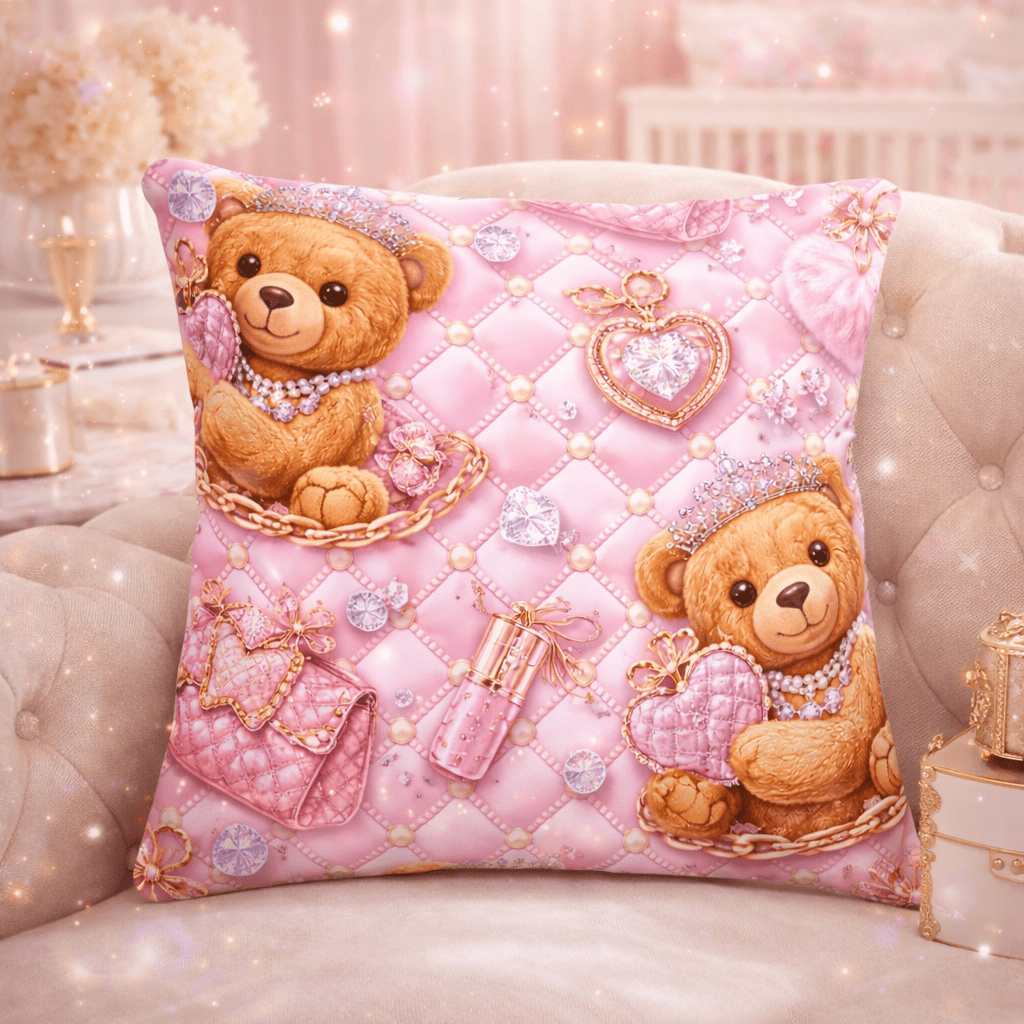 „CGE Teddy Luxe Kissen – Pink Gold Designer Edition“ - CGE Teddy Couture