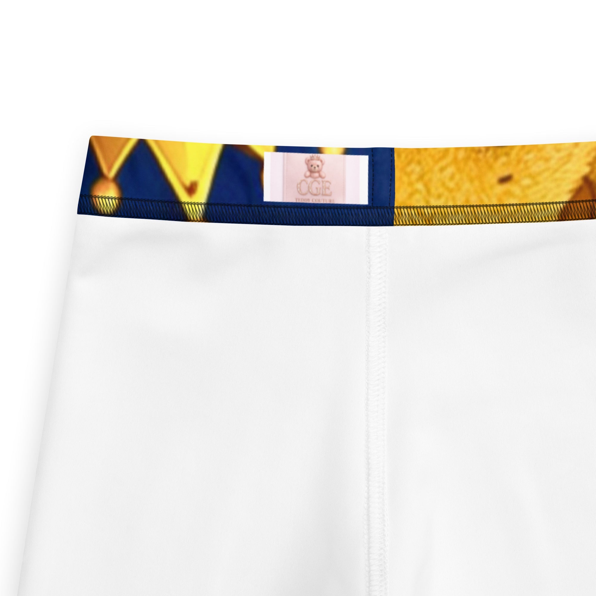 CGE Teddy Prince Kinder Leggings – Baby & Kinder Designer Leggings Blau Gold - CGE Teddy Couture