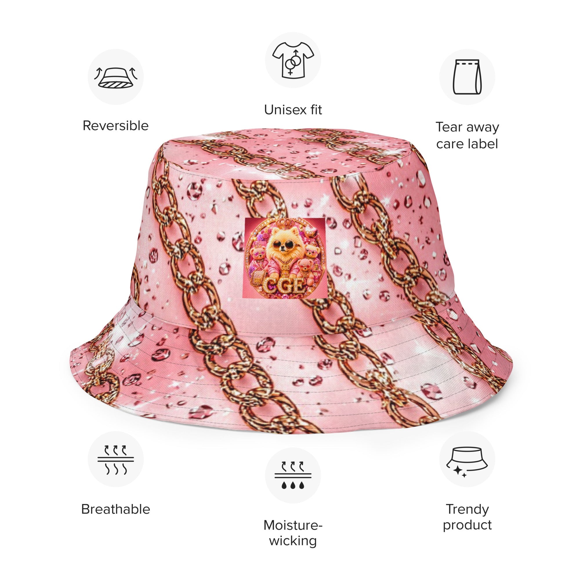 ICE Chain Bucket Hat | Luxury Streetwear by CGE Couture - CGE Teddy Couture