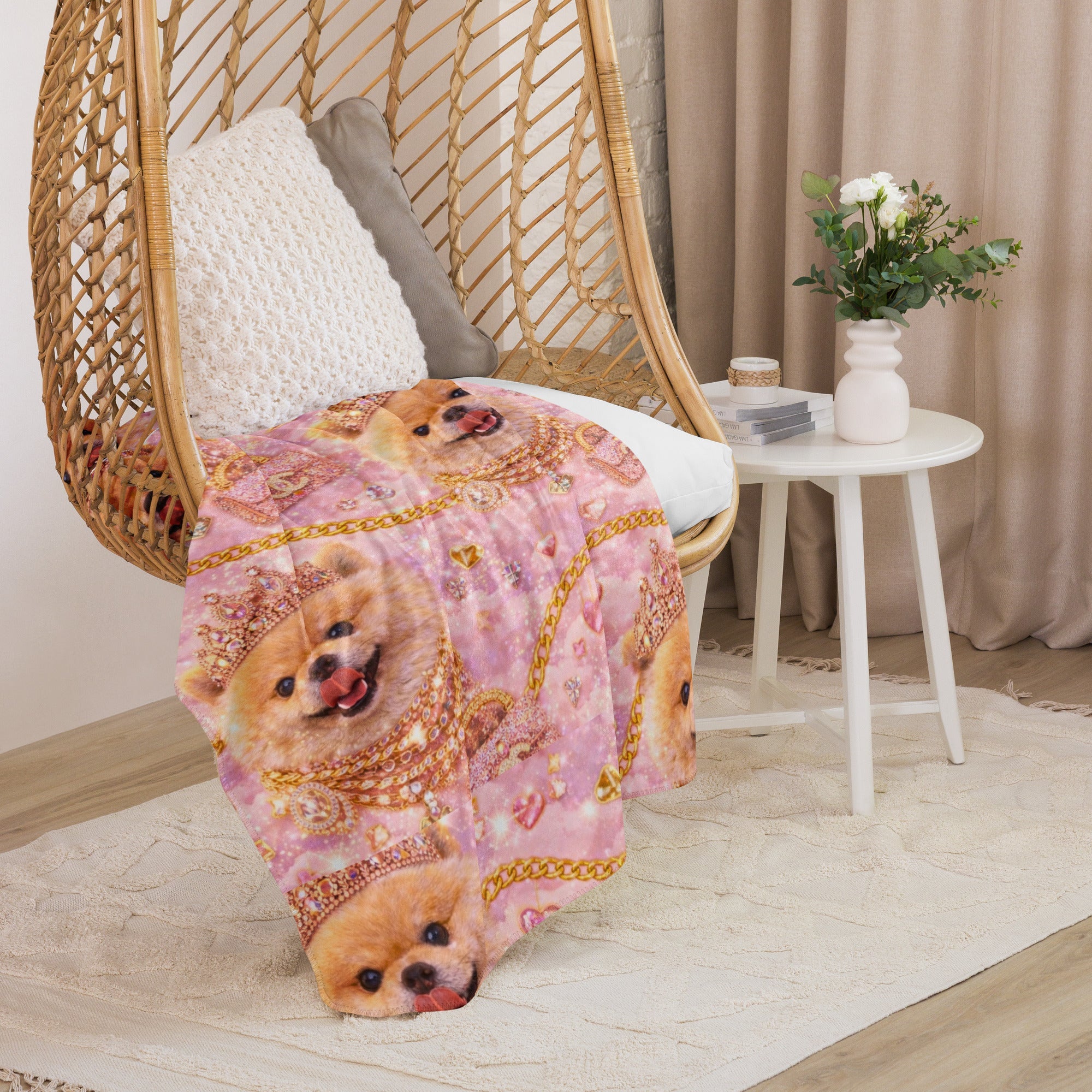Kiko Glam Decke 👑🐶 | Luxury Babydecke Pink Gold | Limited Edition - CGE Teddy Couture