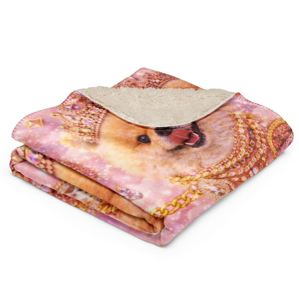 Kiko Glam Decke 👑🐶 | Luxury Babydecke Pink Gold | Limited Edition - CGE Teddy Couture