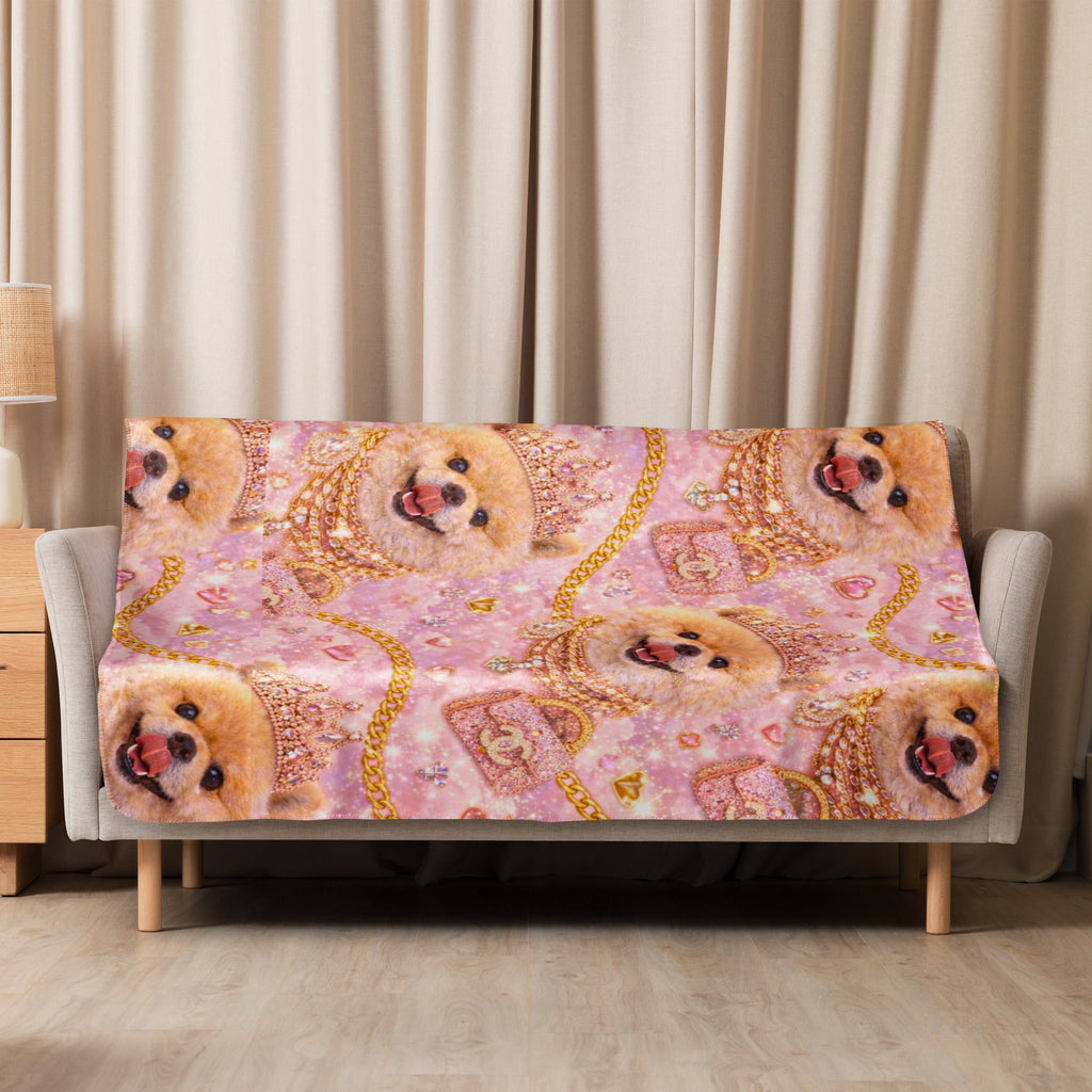 Kiko Glam Decke 👑🐶 | Luxury Babydecke Pink Gold | Limited Edition - CGE Teddy Couture