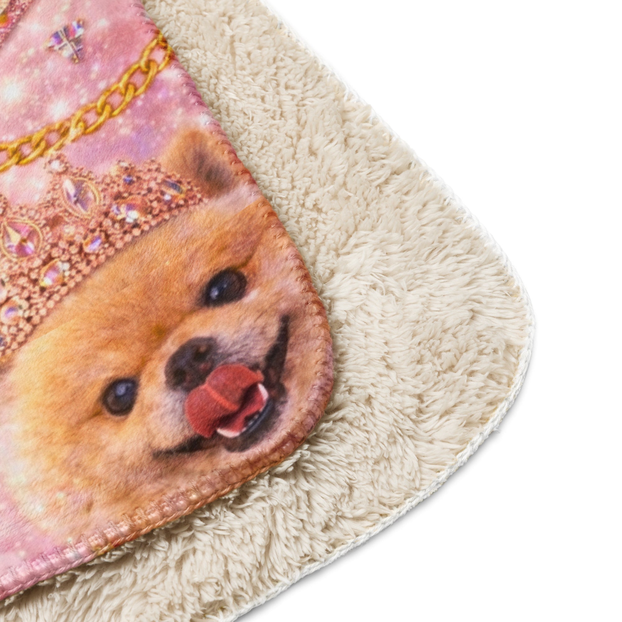 Kiko Glam Decke 👑🐶 | Luxury Babydecke Pink Gold | Limited Edition - CGE Teddy Couture