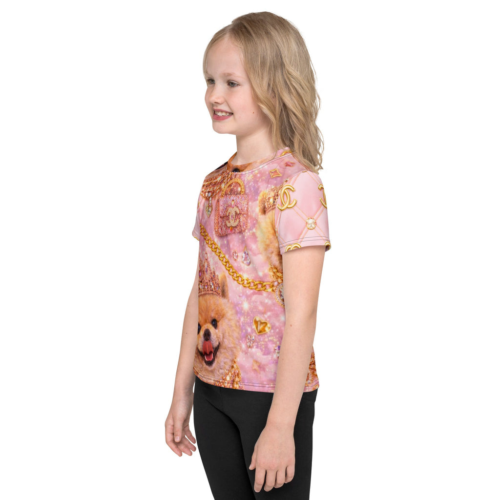 Kiko Glam Kinder T-Shirt 👑🐶 | Luxury Baby Shirt Pink Gold | Limited Edition - CGE Teddy Couture