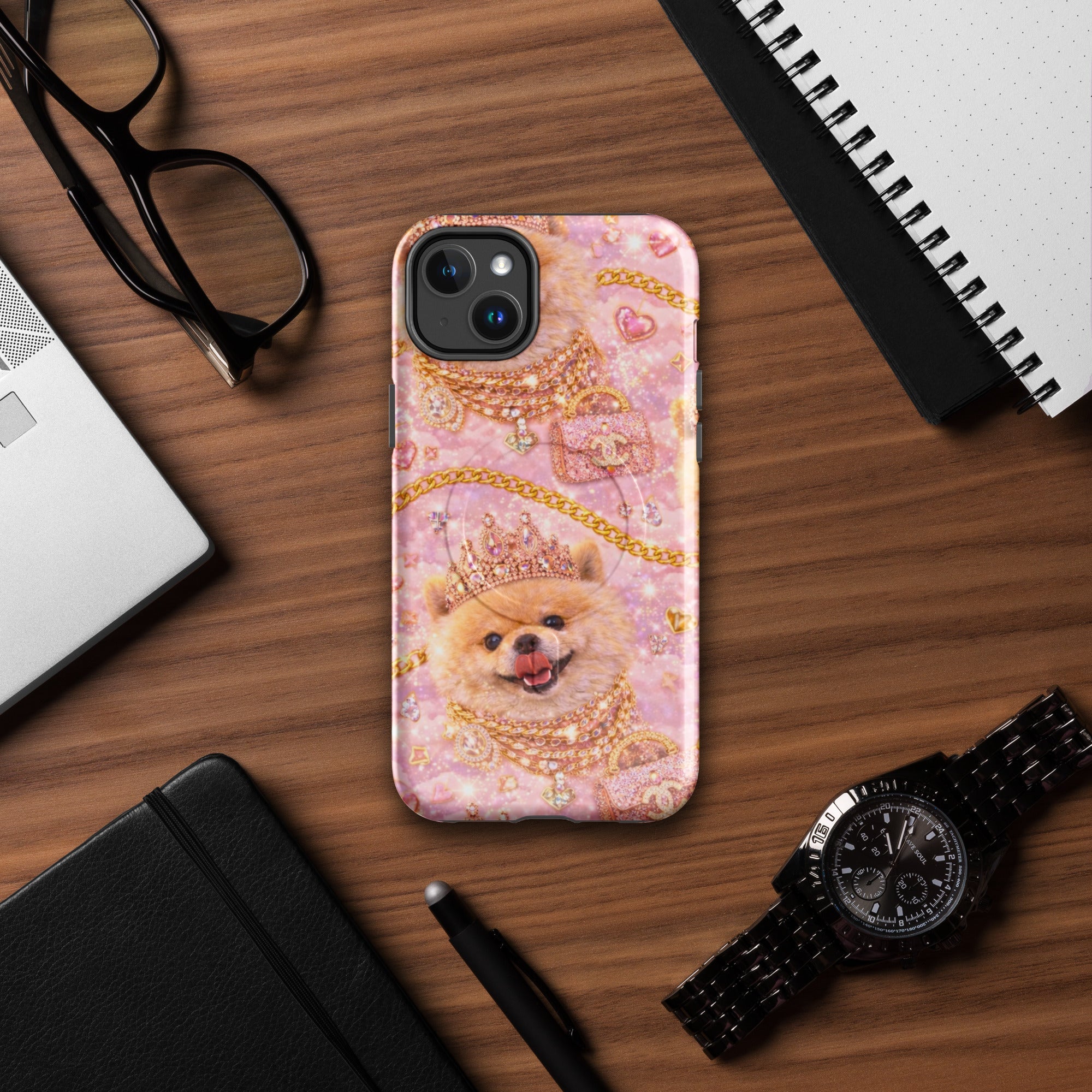 Kiko Glam Samsung Handyhülle 👑🐶 | Luxury Hardcase Pink Gold | Limited Edition - CGE Teddy Couture