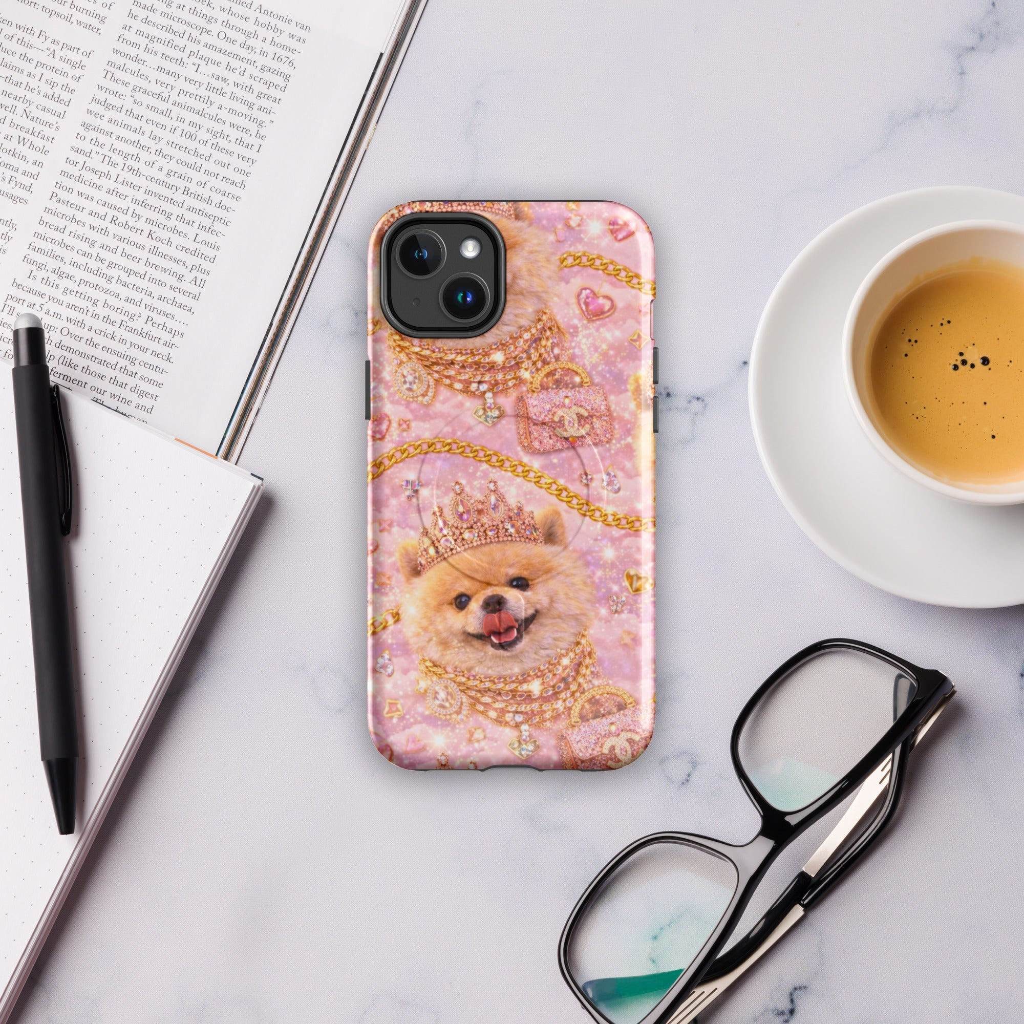Kiko Glam Samsung Handyhülle 👑🐶 | Luxury Hardcase Pink Gold | Limited Edition - CGE Teddy Couture