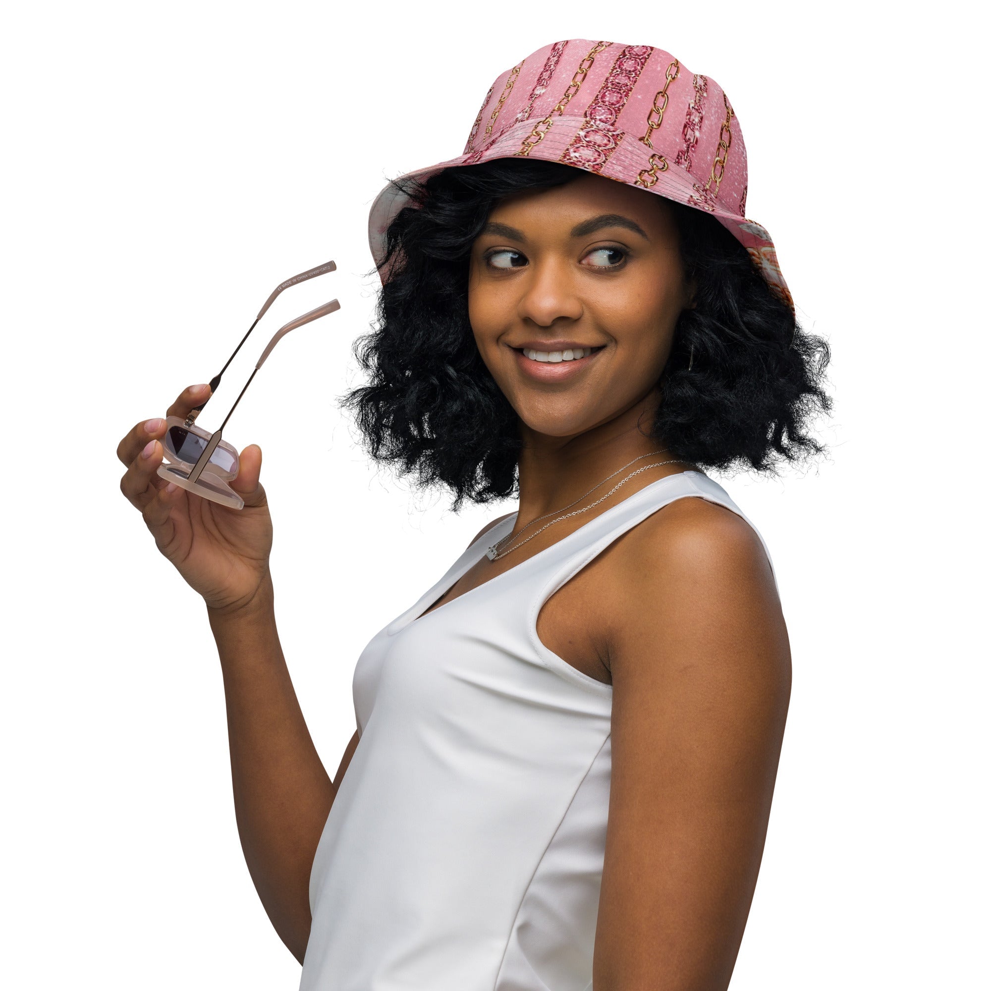 Luxury Chain Bucket Hat – Glam Streetstyle Sonnenhut | Gold Chain Design | Boss Babe Statement Hat - CGE Teddy Couture