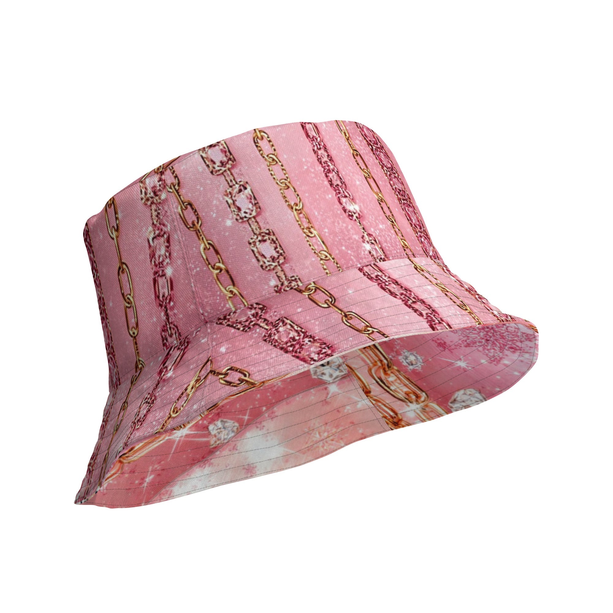 Luxury Chain Bucket Hat – Glam Streetstyle Sonnenhut | Gold Chain Design | Boss Babe Statement Hat - CGE Teddy Couture
