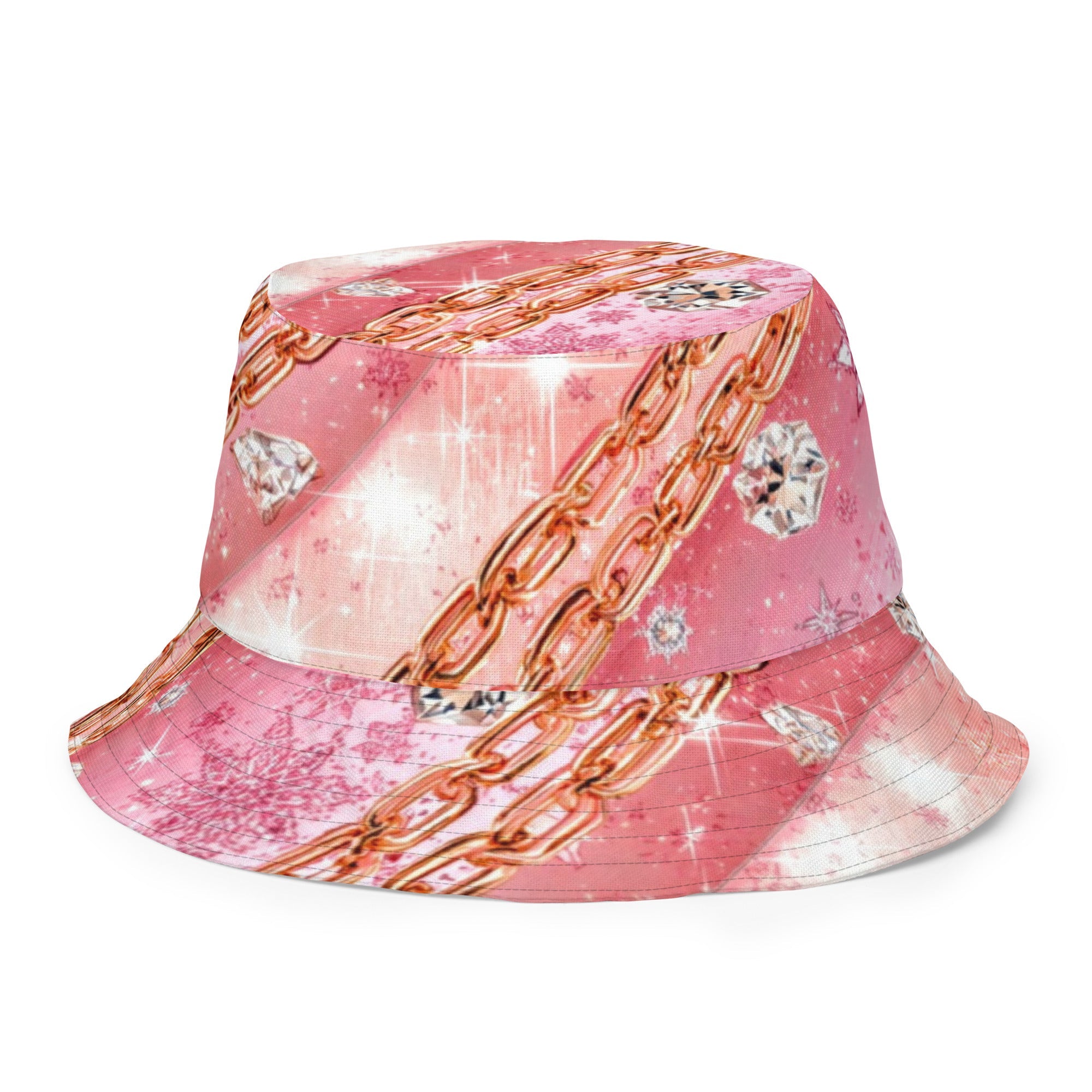 Luxury Chain Bucket Hat – Glam Streetstyle Sonnenhut | Gold Chain Design | Boss Babe Statement Hat - CGE Teddy Couture