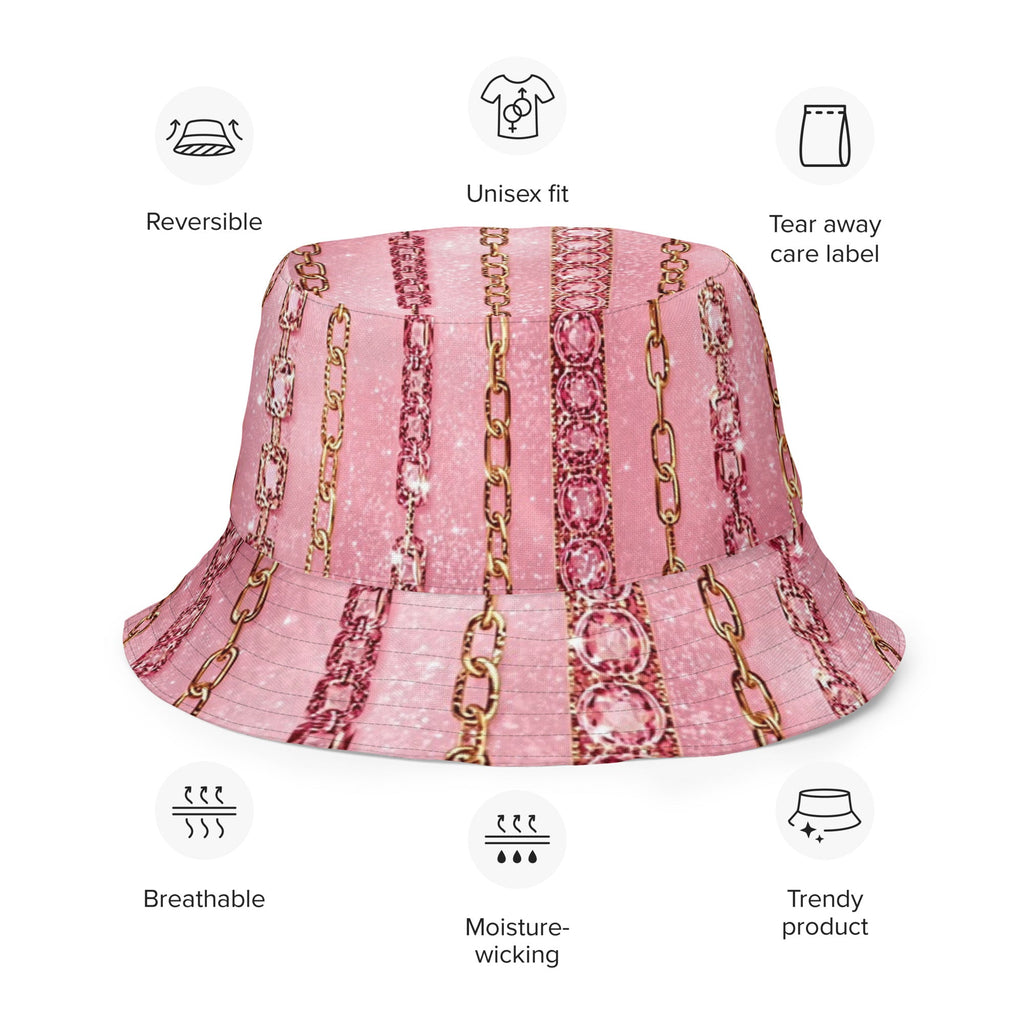 Luxury Chain Bucket Hat – Glam Streetstyle Sonnenhut | Gold Chain Design | Boss Babe Statement Hat - CGE Teddy Couture