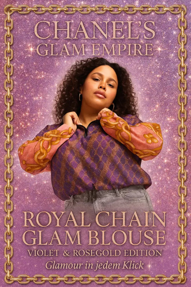 ✨️Royal Chain Glam Jacket- Violett umd Rosègold✨️ - CUT-SEW